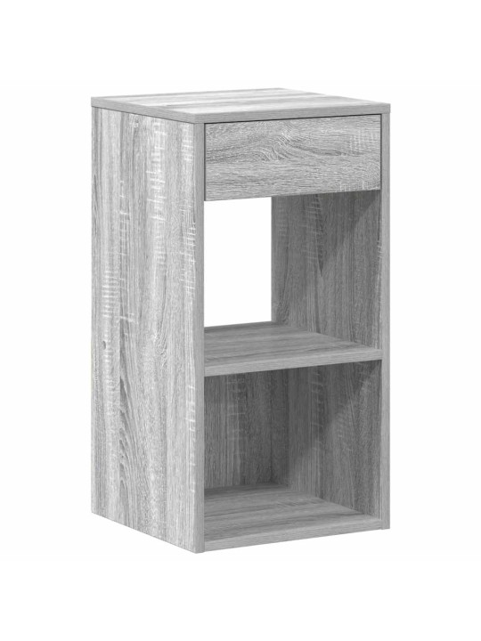 Yöpöytäkaapit laatikolla 2 kpl harmaa sonoma 35x34x66,5 cm