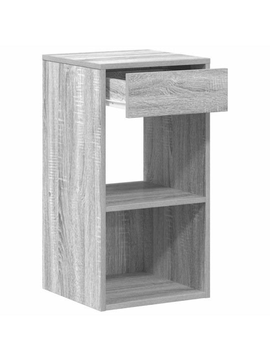 Yöpöytäkaapit laatikolla 2 kpl harmaa sonoma 35x34x66,5 cm