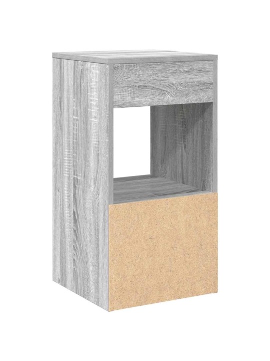 Yöpöytäkaapit laatikolla 2 kpl harmaa sonoma 35x34x66,5 cm