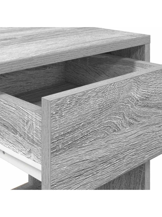 Yöpöytäkaapit laatikolla 2 kpl harmaa sonoma 35x34x66,5 cm