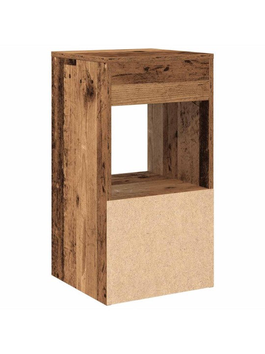 Yöpöytäkaapit laatikolla 2 kpl vanha puu 35x34x66,5 cm