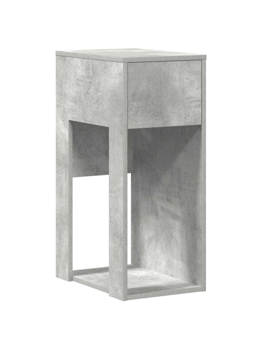 Tietokonetorniteline laatikolla betonin harmaa 30x44x74 cm