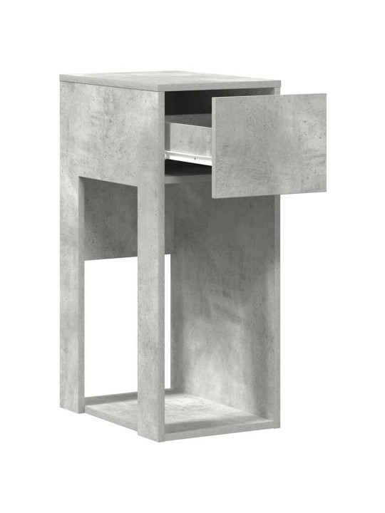 Tietokonetorniteline laatikolla betonin harmaa 30x44x74 cm
