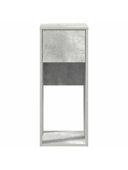 Tietokonetorniteline laatikolla betonin harmaa 30x44x74 cm