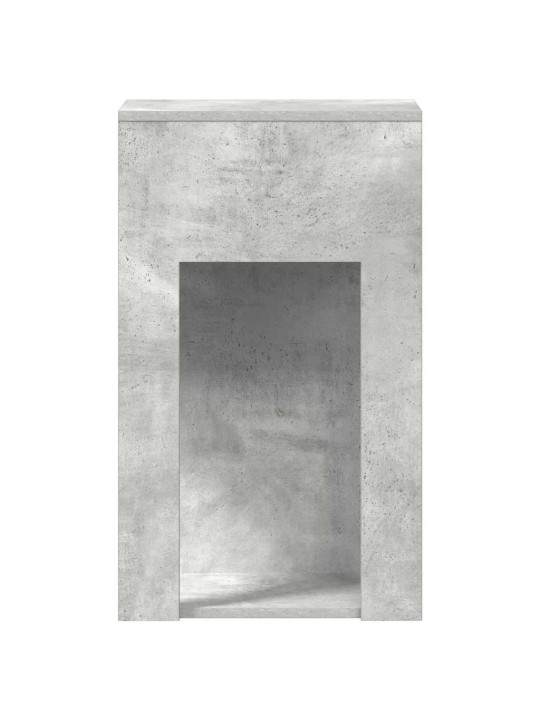 Tietokonetorniteline laatikolla betonin harmaa 30x44x74 cm