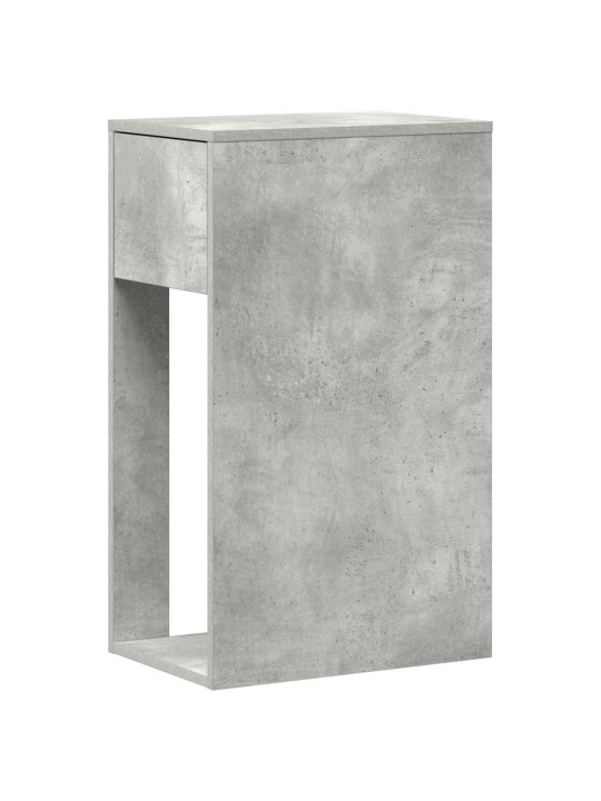 Tietokonetorniteline laatikolla betonin harmaa 30x44x74 cm