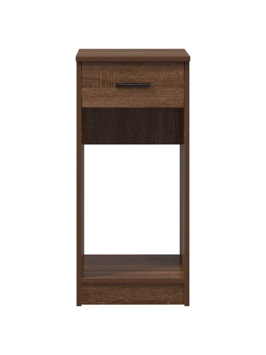 Tietokonetorniteline laatikolla ruskea tammi 35x45x77 cm