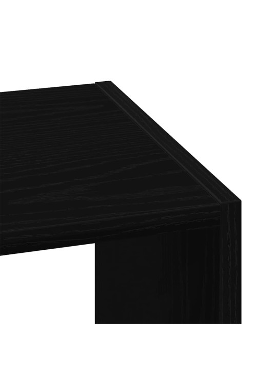 Kirjahylly pinottava musta tammi 30x30x80 cm tekninen puu