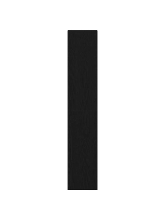 Kirjahyllyt 2kpl pinottava musta tammi 30x30x80 cm tekninen puu
