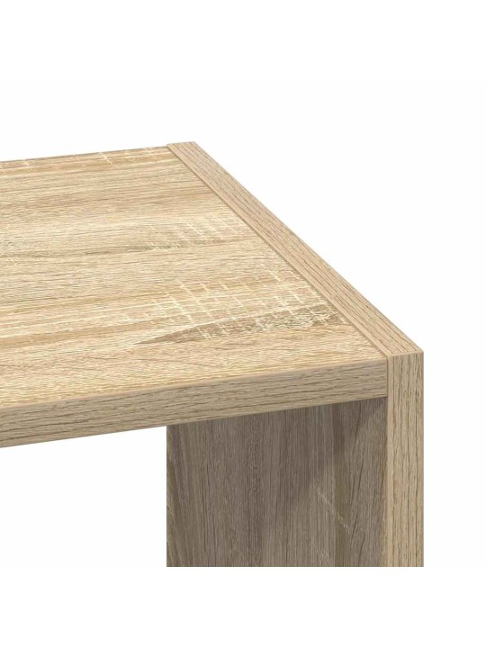 Kirjahyllyt 2kpl pinottava sonoma tammi 30x30x80cm tekninen puu