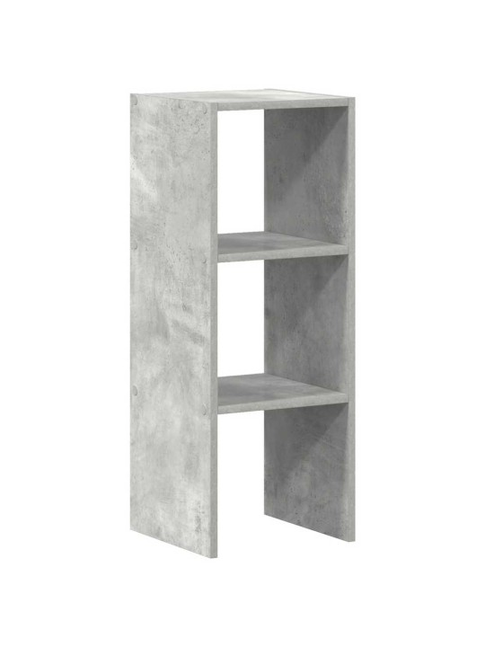 Kirjahylly pinottava betoni harmaa 30x30x80 cm tekninen puu
