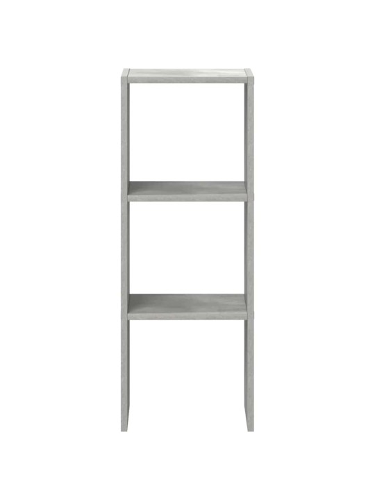 Kirjahylly pinottava betoni harmaa 30x30x80 cm tekninen puu