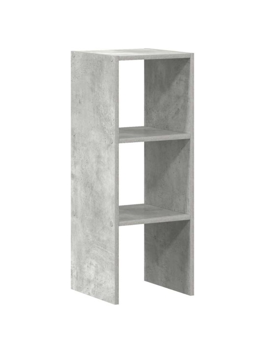 Kirjahylly pinottava betoni harmaa 30x30x80 cm tekninen puu