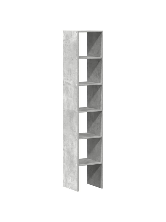 Kirjahyllyt 2 kpl pinottava betoni harmaa 30x30x80 cm