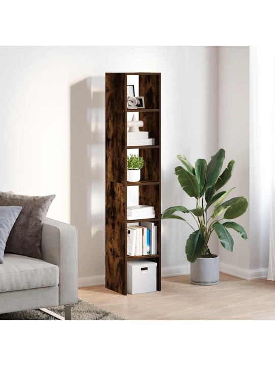 Kirjahyllyt 2 kpl pinottava savustammi 30x30x80 cm tekninen puu