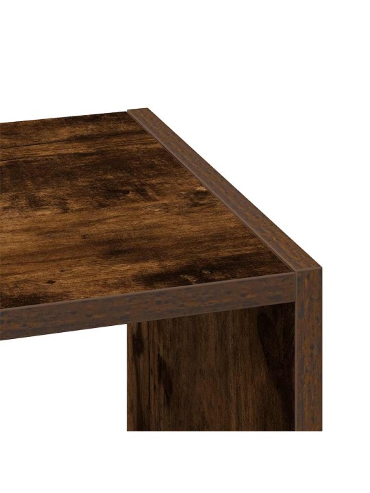 Kirjahyllyt 2 kpl pinottava savustammi 30x30x80 cm tekninen puu