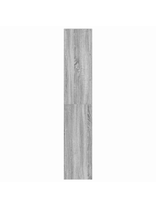 Kirjahyllyt 2 kpl pinottava harmaa sonoma 30x30x80 cm