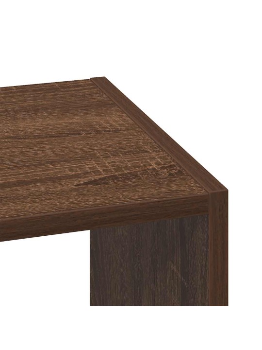Kirjahylly pinottava ruskea tammi 30x30x80 cm tekninen puu