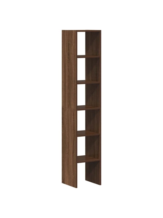 Kirjahyllyt 2 kpl pinottava ruskea tammi 30x30x80 cm