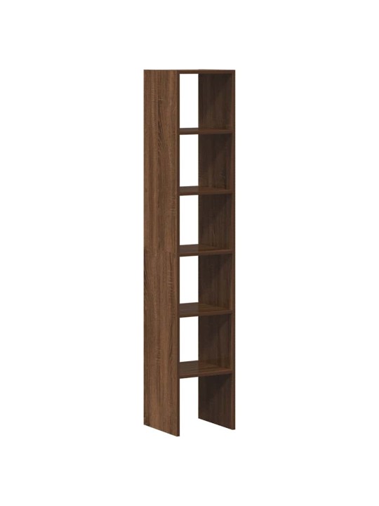 Kirjahyllyt 2 kpl pinottava ruskea tammi 30x30x80 cm