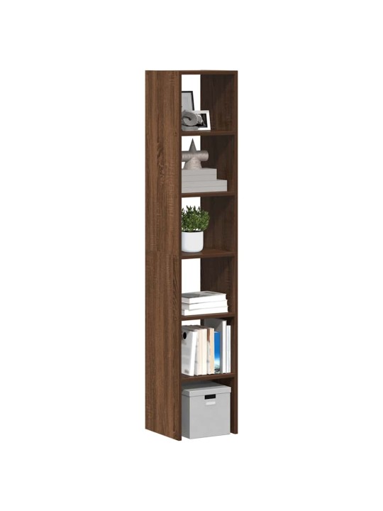 Kirjahyllyt 2 kpl pinottava ruskea tammi 30x30x80 cm