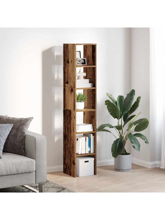 Kirjahyllyt 2 kpl pinottava vanha puu 30x30x80 cm tekninen puu