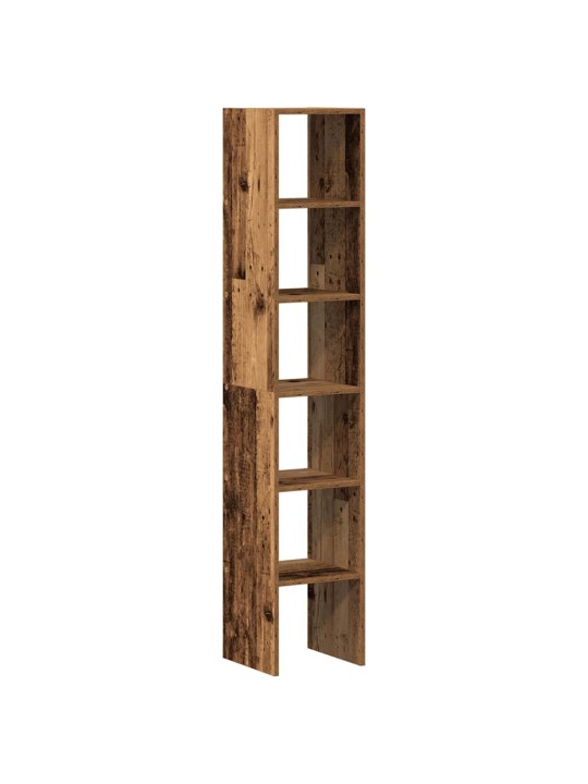 Kirjahyllyt 2 kpl pinottava vanha puu 30x30x80 cm tekninen puu