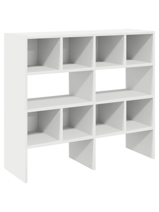 Kenkätelineet 2 kpl pinottava valkoinen 89,5x30x40 cm