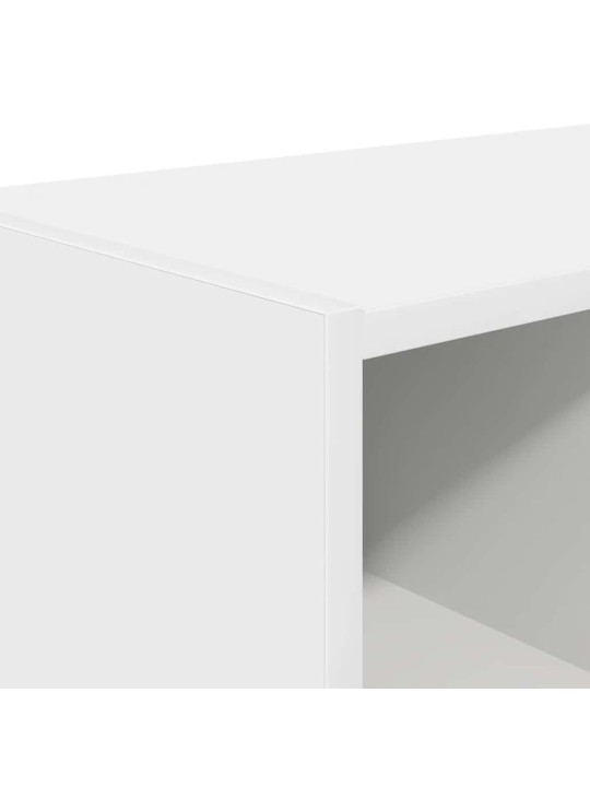 Kenkätelineet 2 kpl pinottava valkoinen 89,5x30x40 cm