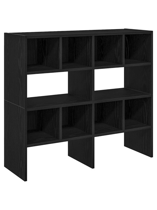 Kenkätelineet 2 kpl pinottava musta tammi 89,5x30x40 cm