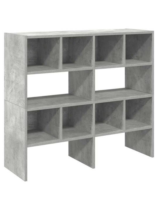 Kenkätelineet 2 kpl pinottava betoni harmaa 89,5x30x40 cm