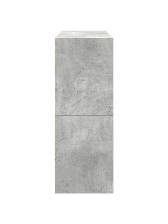 Kenkätelineet 2 kpl pinottava betoni harmaa 89,5x30x40 cm