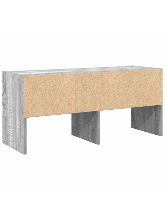 Kenkäteline pinottava harmaa sonoma 89,5x30x40 cm