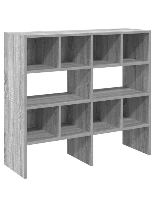 Kenkätelineet 2 kpl pinottava harmaa sonoma 89,5x30x40 cm