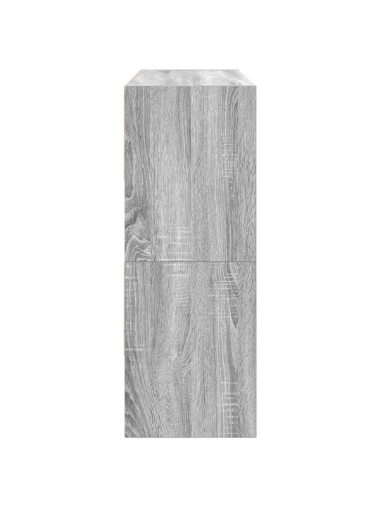 Kenkätelineet 2 kpl pinottava harmaa sonoma 89,5x30x40 cm