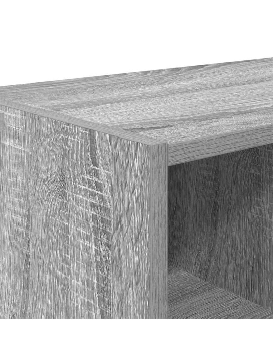 Kenkätelineet 2 kpl pinottava harmaa sonoma 89,5x30x40 cm