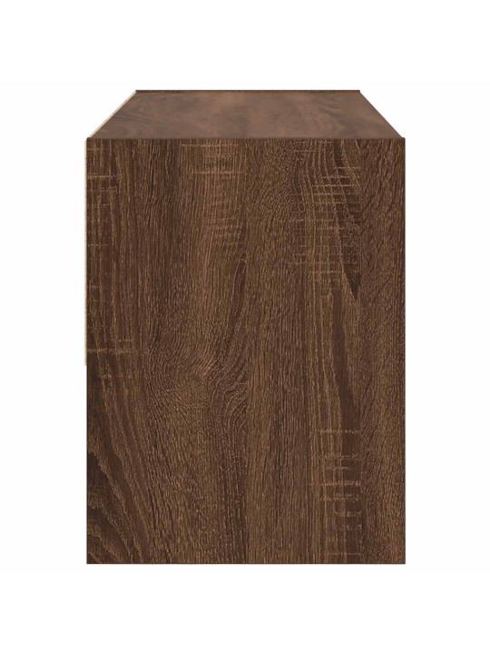 Kenkäteline pinottava ruskea tammi 89,5x30x40 cm