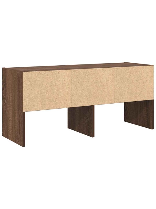 Kenkäteline pinottava ruskea tammi 89,5x30x40 cm