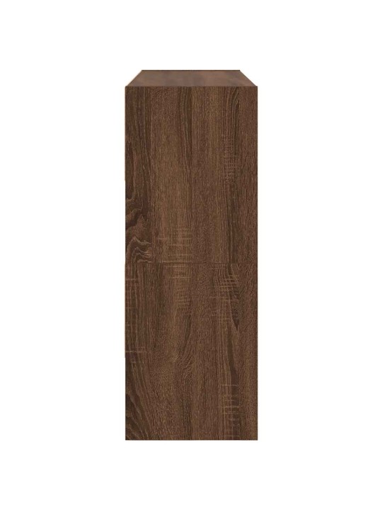 Kenkätelineet 2 kpl pinottava ruskea tammi 89,5x30x40 cm