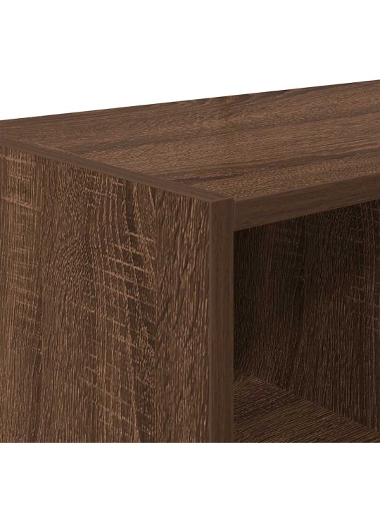 Kenkätelineet 2 kpl pinottava ruskea tammi 89,5x30x40 cm