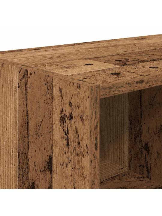 Kenkätelineet 2 kpl pinottava vanha puu 89,5x30x40 cm