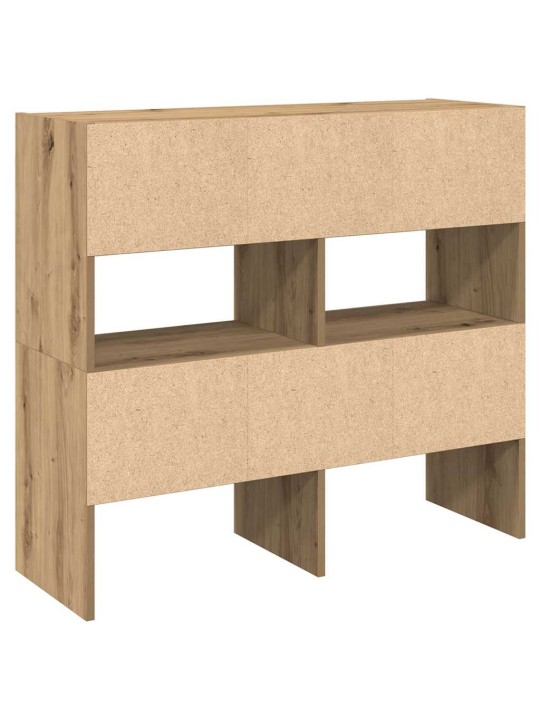 Kenkätelineet 2 kpl pinottava artisan oak 89,5x30x40 cm