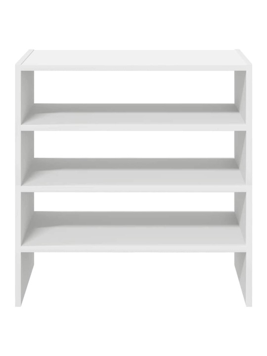 Kenkätelineet 2 kpl pinottava valkoinen 60x30x30,5 cm