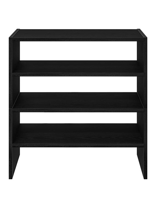 Kenkätelineet 2 kpl pinottava musta tammi 60x30x30,5 cm