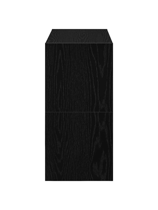 Kenkätelineet 2 kpl pinottava musta tammi 60x30x30,5 cm