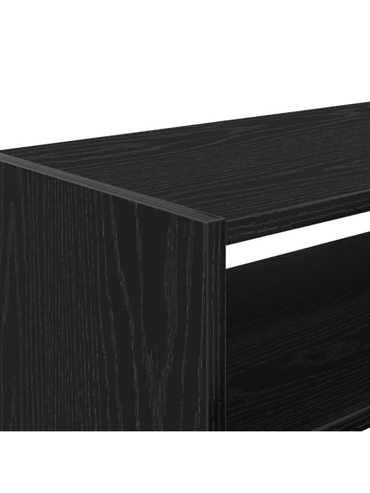 Kenkätelineet 2 kpl pinottava musta tammi 60x30x30,5 cm