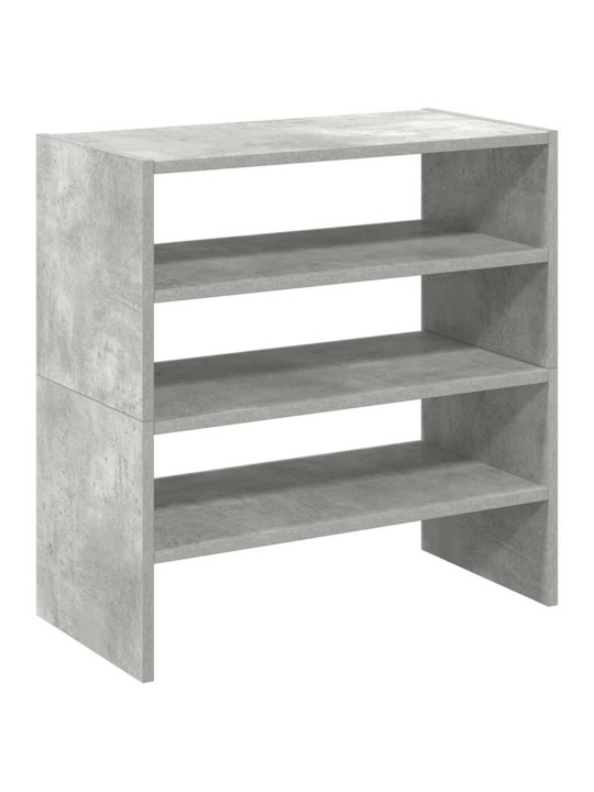 Kenkätelineet 2 kpl pinottava betoni harmaa 60x30x30,5 cm