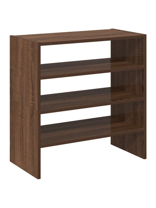 Kenkätelineet 2 kpl pinottava ruskea tammi 60x30x30,5 cm