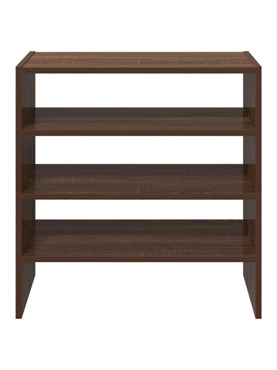 Kenkätelineet 2 kpl pinottava ruskea tammi 60x30x30,5 cm