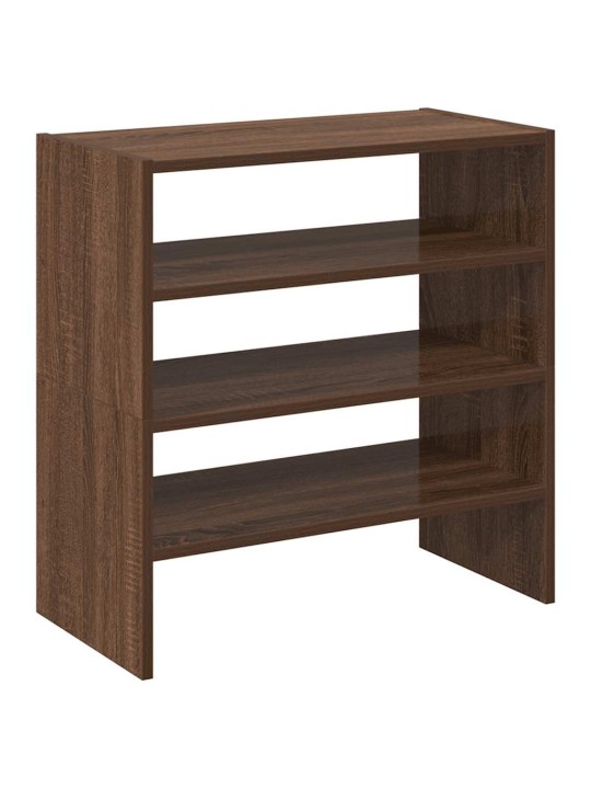 Kenkätelineet 2 kpl pinottava ruskea tammi 60x30x30,5 cm